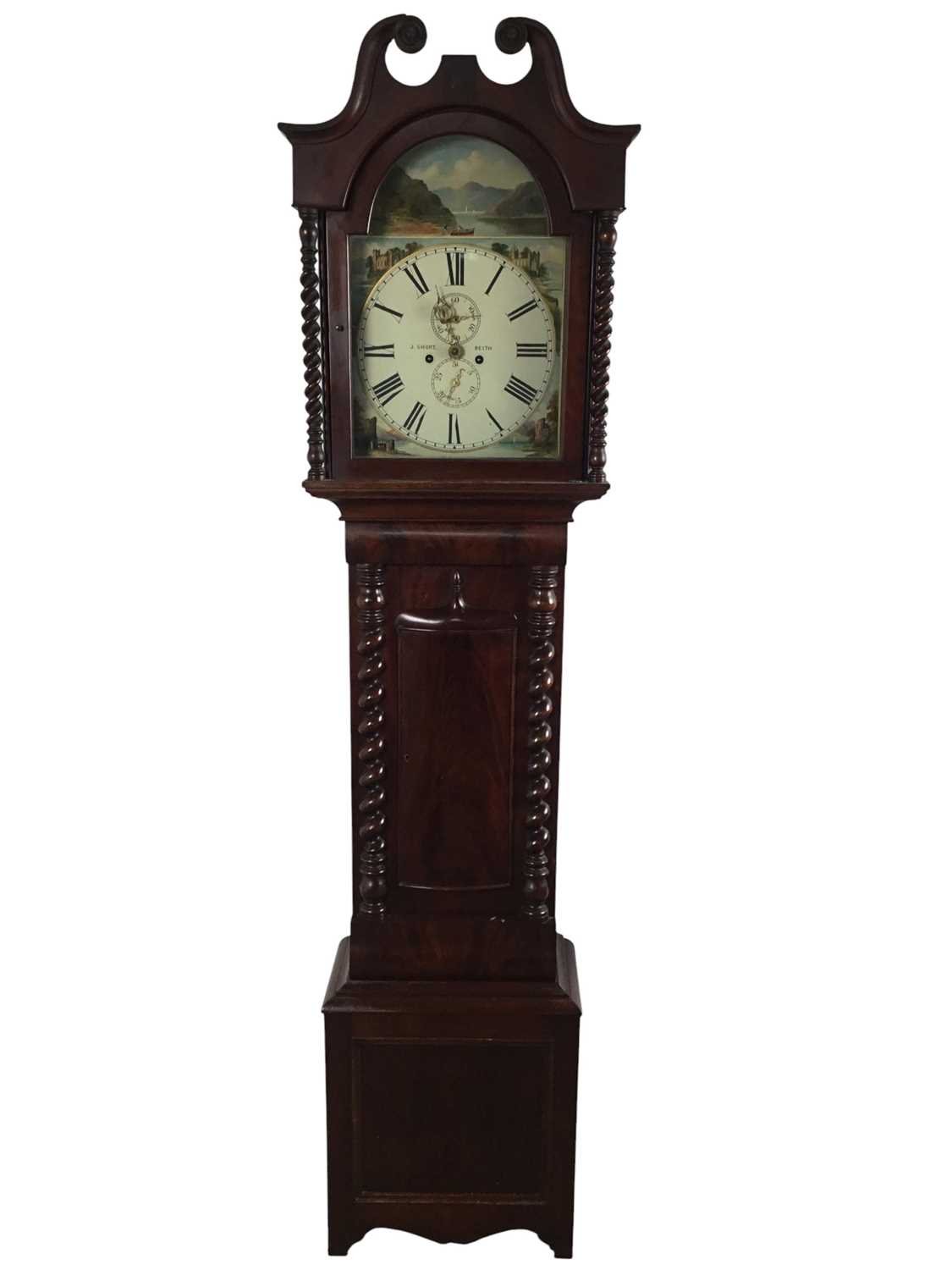 Lot 1035 - VICTORIAN SCOTTISH MAHOGANY LONGCASE CLOCK