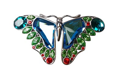 Lot 668 - SWAROVSKI BUTTERFLY BROOCH