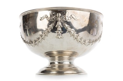 Lot 1154 - LARGE EDWARDIAN SILVER PUNCH BOWL