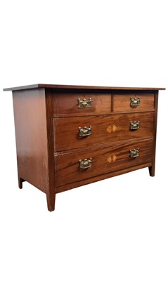 Lot 543 - ARTS & CRAFTS MAHOGANY CHEST OF DRAWERS