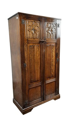 Lot 550 - OAK WARDROBE