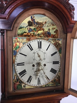 Lot 1036 - VICTORIAN MAHOGANY LONGCASE CLOCK