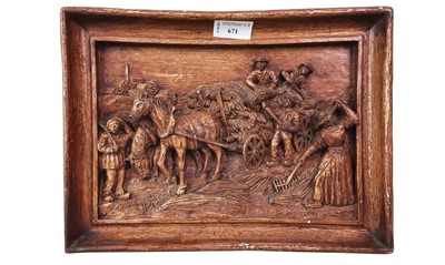 Lot 337 - WOODEN PANEL