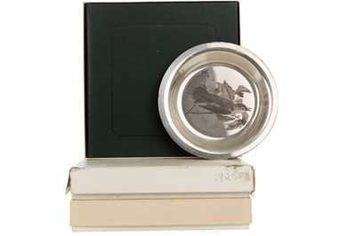 Lot 811 - TWO SILVER DISHES BY THE FRANKLIN MINT