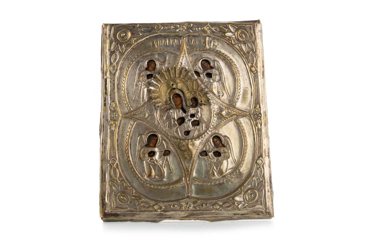 Lot 1301 - RUSSIAN ICON OF THE BURNING BUSH