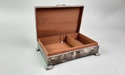 Lot 717 - STERLING SILVER CIGARETTE CASE