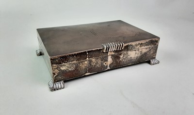 Lot 717 - STERLING SILVER CIGARETTE CASE