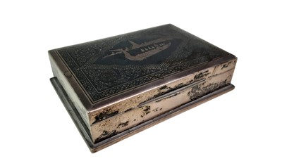 Lot 716 - STERLING SILVER CIGARETTE CASE