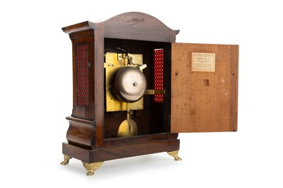 Lot 1037 - REGENCY ROSEWOOD BRACKET CLOCK