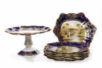 Lot 780 - AYNSLEY HAND-PAINTED AND GILT DECORATED...