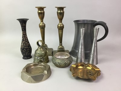 Lot 734 - GROUP OF BRASS AND COPPER WARE