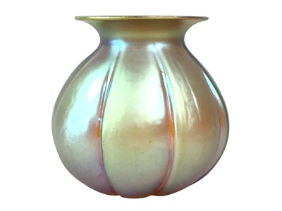 Lot 731 - IRIDESCENT GLASS VASE