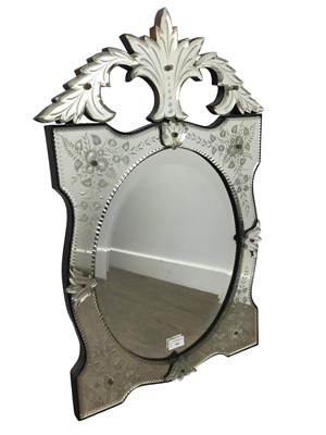 Lot 720 - VENETIAN WALL MIRROR