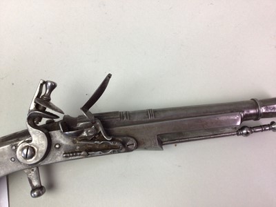 Lot 26 - SET OF THREE REPRODUCTION FLINTLOCK PISTOLS