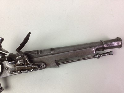 Lot 26 - SET OF THREE REPRODUCTION FLINTLOCK PISTOLS
