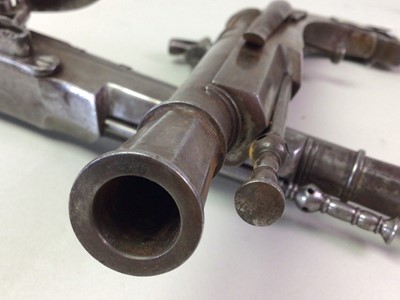 Lot 26 - SET OF THREE REPRODUCTION FLINTLOCK PISTOLS