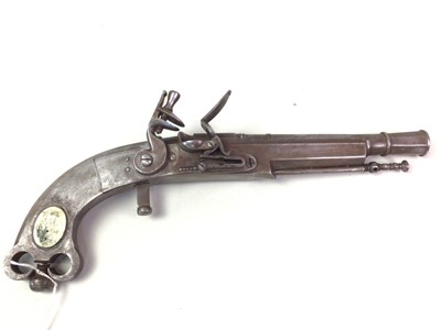 Lot 26 - SET OF THREE REPRODUCTION FLINTLOCK PISTOLS
