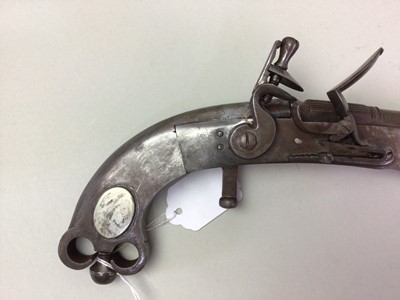 Lot 26 - SET OF THREE REPRODUCTION FLINTLOCK PISTOLS