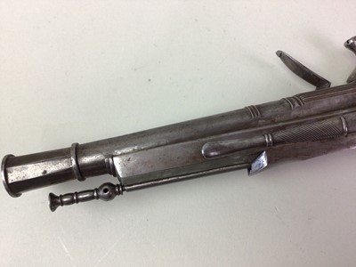 Lot 26 - SET OF THREE REPRODUCTION FLINTLOCK PISTOLS