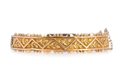 Lot 579 - GOLD BANGLE