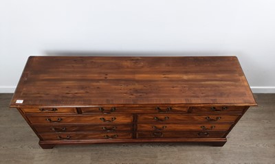 Lot 78 - MAHOGANY REPRODUCTION LONG BEDROOM CHEST