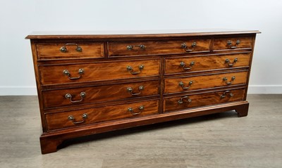 Lot 78 - MAHOGANY REPRODUCTION LONG BEDROOM CHEST