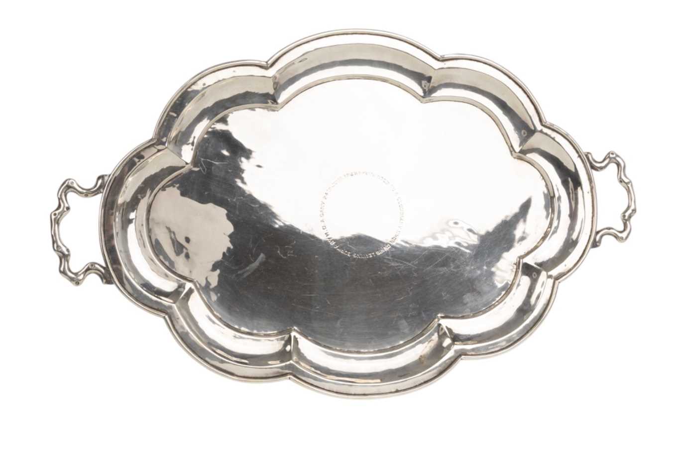 Lot 821 - BURMESE SILVER TRAY
