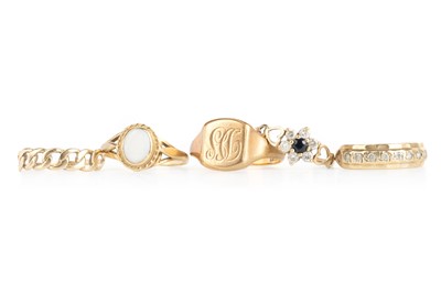 Lot 605 - GROUP OF FIVE RINGS