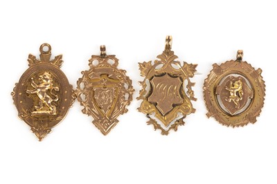 Lot 1702 - G. MILLER OF ALLOA ATHLETIC F.C. GOLD MEDAL