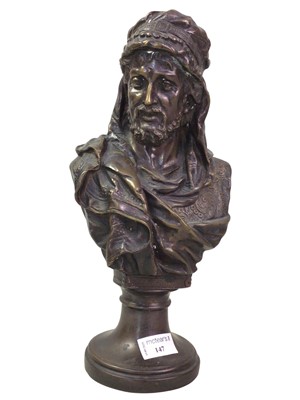 Lot 147 - BRONZE BUST