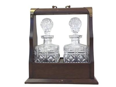 Lot 151 - REPRODUCTION TWO BOTTLE TANTALUS