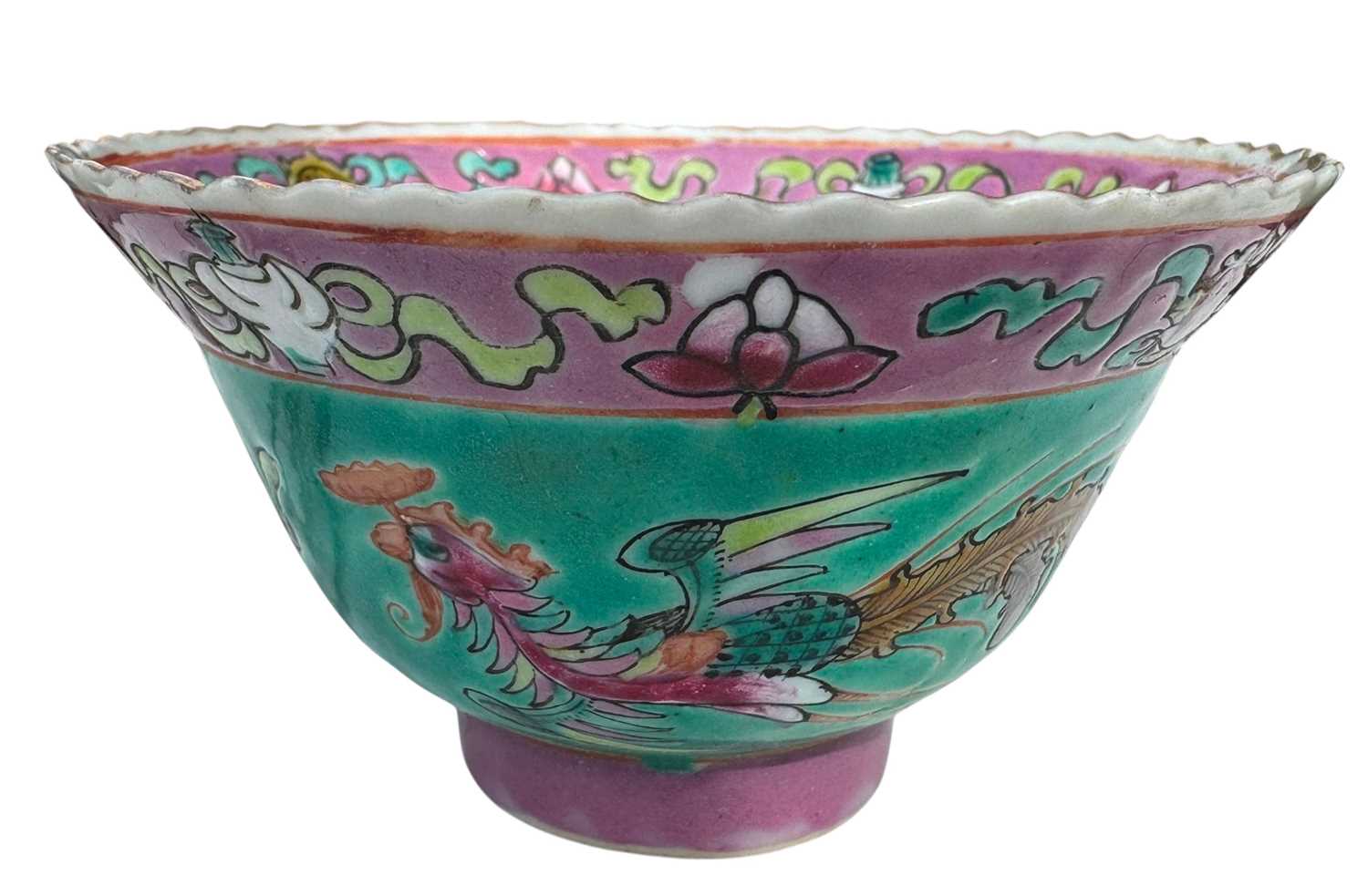 Lot 259 - CHINESE PERANAKAN NONYA STRAITS PORCELAIN BOWL