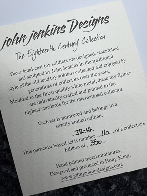Lot 260 - JOHN JENKINS DESIGNS, FOUR LIMITED EDITION PAINTED LEAD SOLDIER GROUPS