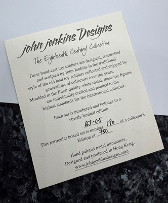 Lot 260 - JOHN JENKINS DESIGNS, FOUR LIMITED EDITION PAINTED LEAD SOLDIER GROUPS