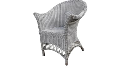 Lot 249 - WICKER TUB CHAIR