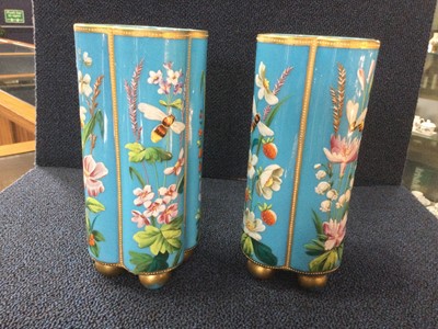 Lot 1312 - PAIR OF MOSAR VASES
