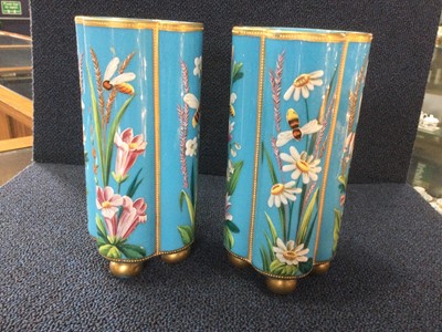 Lot 1312 - PAIR OF MOSAR VASES