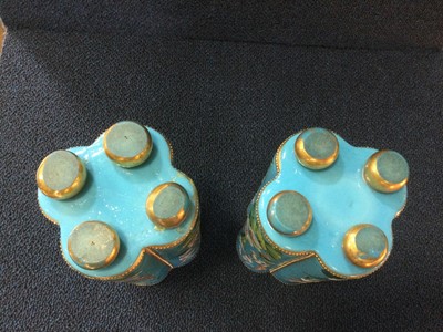 Lot 1312 - PAIR OF MOSAR VASES