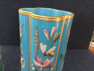 Lot 1312 - PAIR OF MOSAR VASES