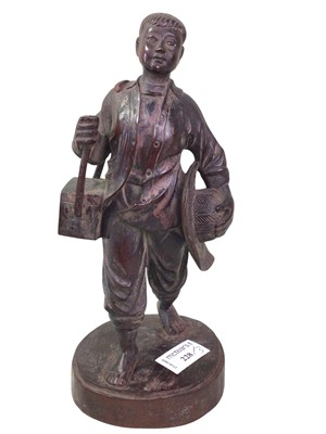 Lot 228 - CHINESE CARVED FIGURE