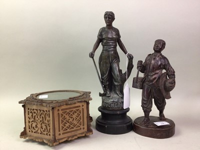 Lot 228 - CHINESE CARVED FIGURE