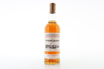 Lot 277 - SPRINGBANK 1980 CADENHEAD'S SINGLE CASK #184