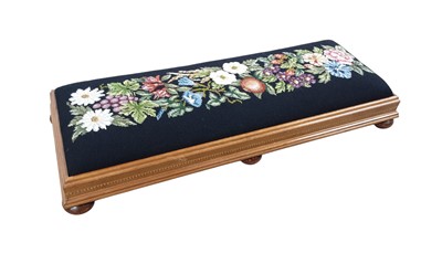 Lot 214 - VICTORIAN STYLE FOOTSTOOL