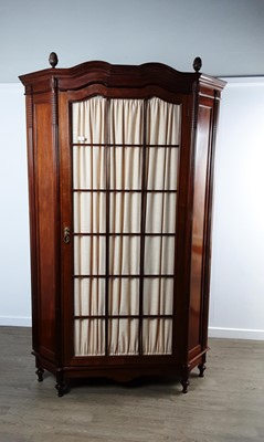 Lot 223 - LARGE MAHOGANY CORNER CABINET