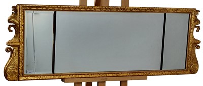 Lot 224 - GILT OVERMANTEL MIRROR