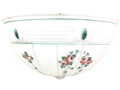 Lot 241 - GROUP OF THREE OPAQUE WHITE CEILING SHADES