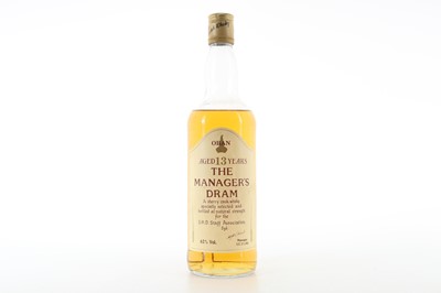 Lot 293 - OBAN 13 YEAR OLD MANAGER'S DRAM 75CL