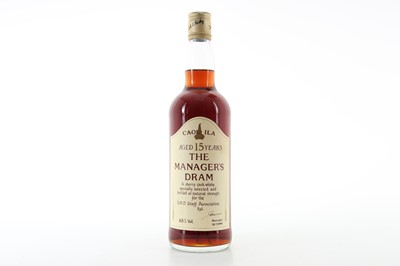 Lot 295 - CAOL ILA 15 YEAR OLD MANAGER'S DRAM 75CL