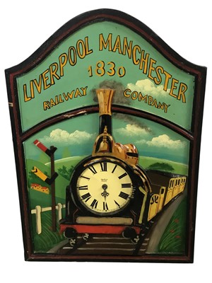 Lot 314 - LIVERPOOL MANCHESTER RAILWAY CLOCK DISPLAY