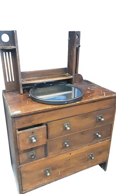 Lot 282 - PINE DRESSING CHEST